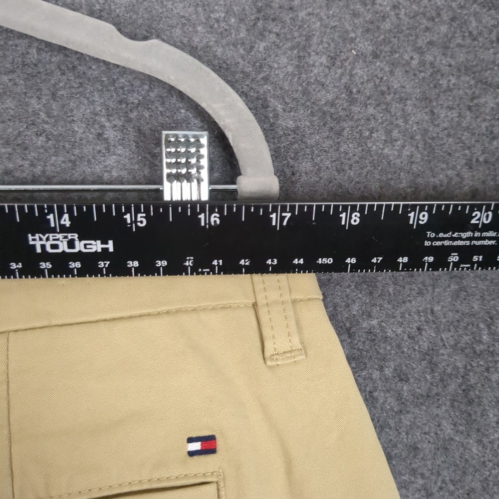 Tommy Hilfiger Mens Regular Fit Stretch Chino Pants Khaki Tan 34x32 Casual Work - Picture 13 of 14